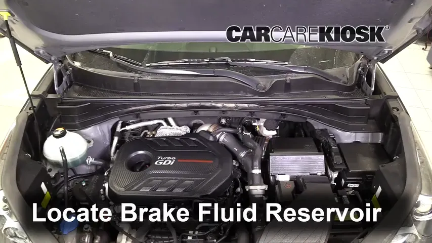 2018 Kia Sportage SX Turbo 2.0L 4 Cyl. Turbo Brake Fluid Add Fluid